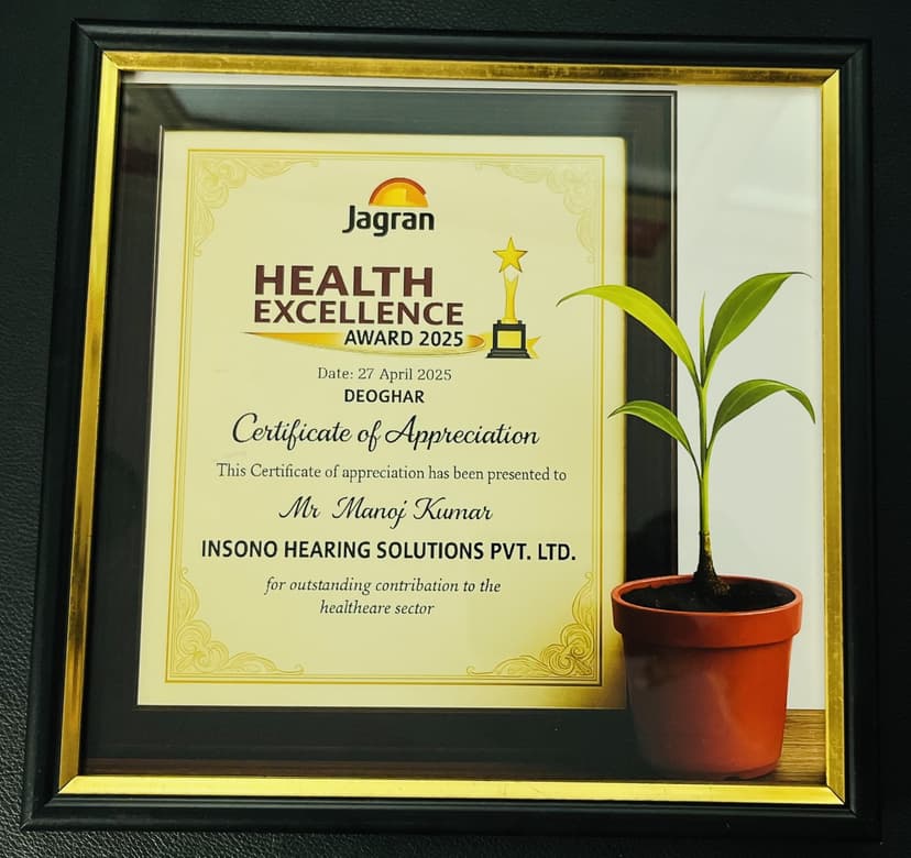 Jagran Health Excellence Award - Insono Hearing Solutions