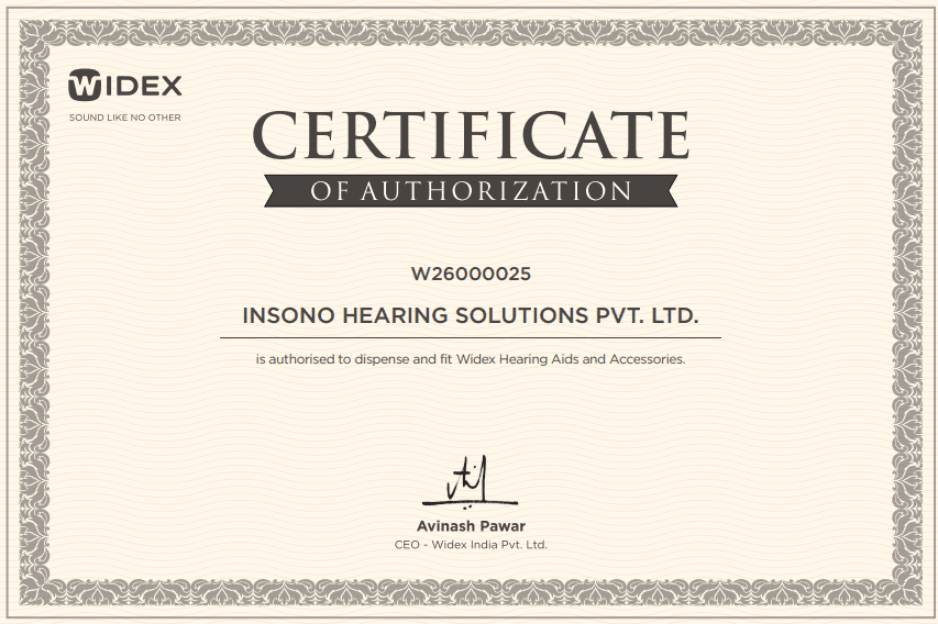Widex Certification